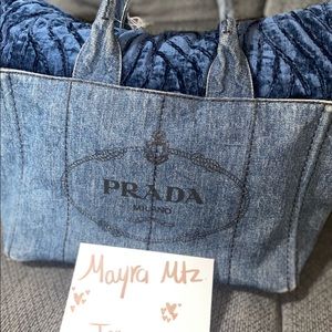 Prada Demin Canapa Bag